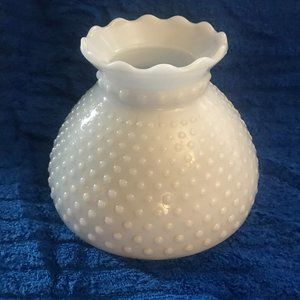 Vintage Hobnail Milk Glass Lamp Shade
